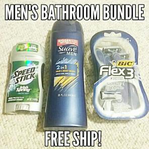Men's Bundle Shave Shampoo Deodorant New