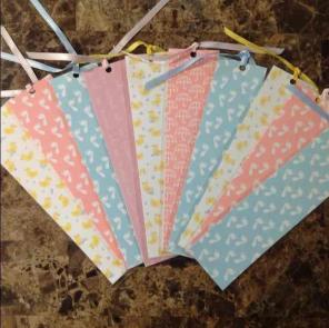 Bundle of 10 baby themed bookmarks. NWT