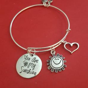 You Are My Sunshine Charm Bracelet