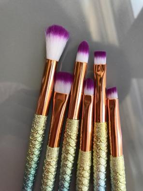 Mermaid 6pcs Makeup Brushes