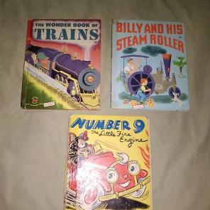 VTG Childrens Train/Firetruck Books