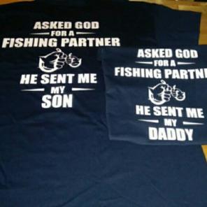Father and son fishing shirts