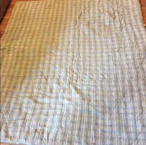 Antique primitive coverlet