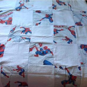 Handmade Spider-man quilt