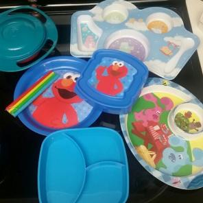 Toddler playes and holders