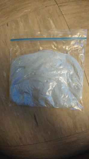 Blue fluffy fairy slime