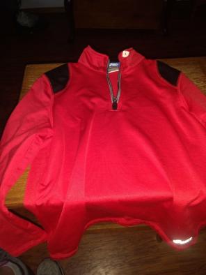 Asics youth 1/4 zip pullover jacket