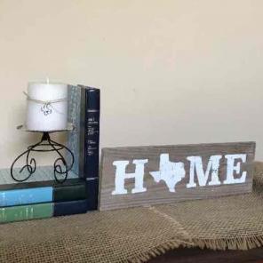 TEXAS Pallet Sign & Candle