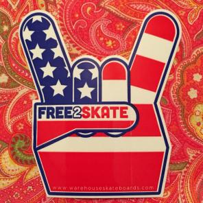 Free 2 Skate Sticker