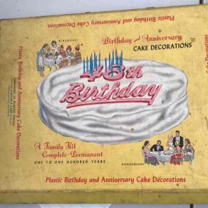 Vintage cake decorations. NIB.