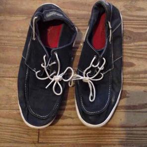 Men's boat shoes size 13 navy blue