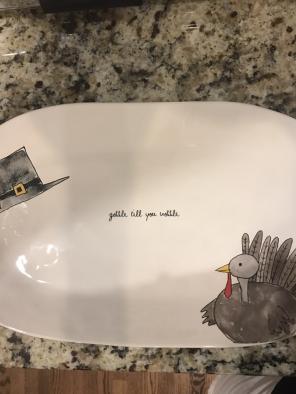 Rae Dunn Platter Gobble Till You Wobble