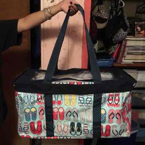 thirty one flip flop deluxe tote