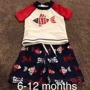 Crazy8 Swimming Suit Top And Bottoms