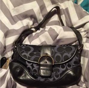 Black coach purse