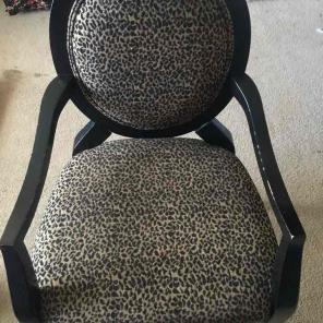 Cheetah print chair