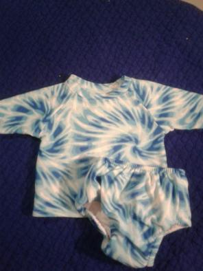 Two Piece Tie Dye Swim Suit 10 - 18 LBS