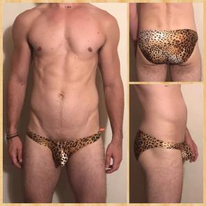 Cocksox Leopard Print swimwear M