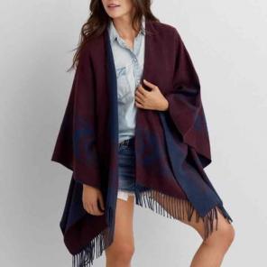 AEO Southwestern Fringe Kimono