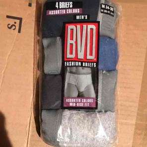 BVD 5 assorted. Briefs