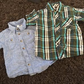 Button Up Boys Shirts Size 3t