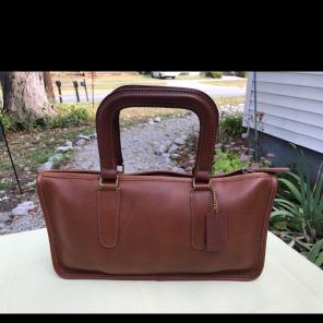 Vtg Coach Cashin Small Briefcase Handbag