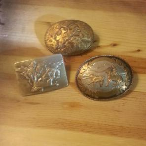Vintage western belt buckles