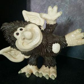 Ceramic garden troll
