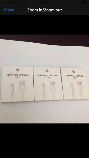 3 Original Chargers for Apple iPhone