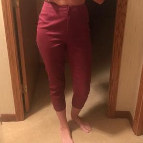 Vintage Maroon High Waisted Pants