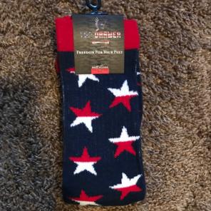 Red, White, Blue Socks