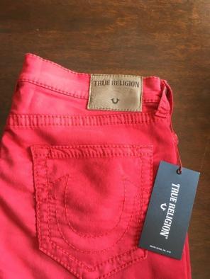True religion red men's shorts NWT 34