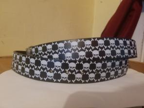 Ed Hardy Style Belt - Black/Skull&CrossB