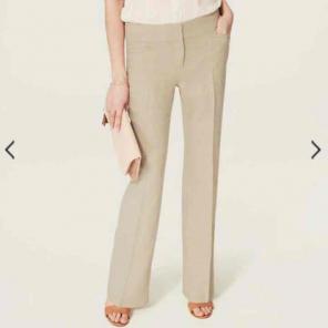 AnnTaylor LOFT Marisa Trouser Linen Pant