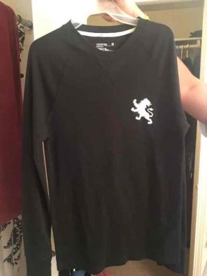 Men's black long sleeve express shirt