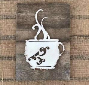 Rustic Farmhouse Coffee Pallet Decor