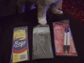 3 pairs of circular knitting needles