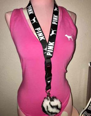 Victoria Secret Pink Lanyard Puffball