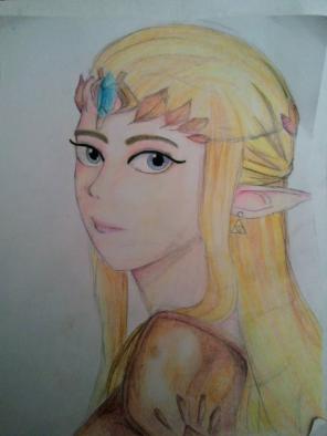Colored pencil drawing