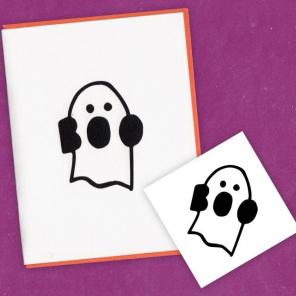 HALLOWEEN BUNDLE! Ghost Card And Sticker