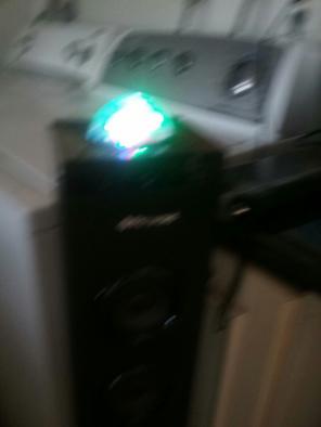 Panasonic tower speaker awesome light