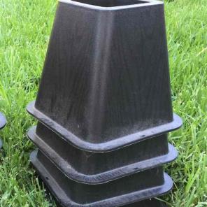 Set of 4 Bed Risers - Six inches tall