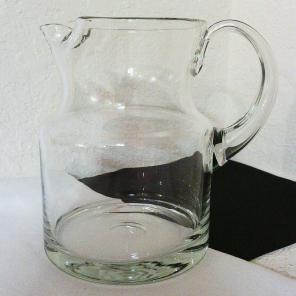 Hand Crafted Glass Petit Vintage Pitcher