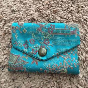 Vintage Chinese Small Silk Wallet