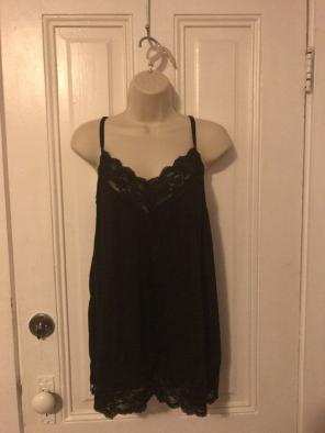 FREE SHIP! black maternity tank size XXL