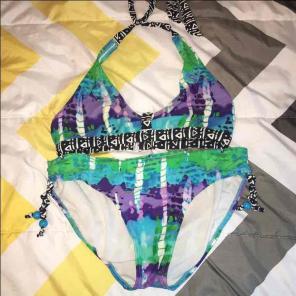 Blue,green, purple girls bikini
