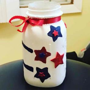 4th of July vase.