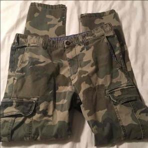 Mens BULLHEAD ARMY CARGO SKINNY JEANS