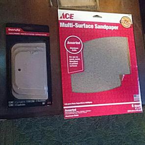 Auto Sandpaper and 3 Putty Spreaders