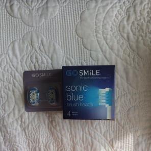 7 Sonic Blue Brush Heads. Go Smile